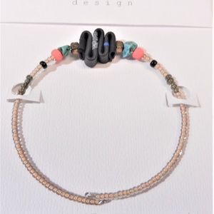 Bracelet handmade from recycled bike tubes